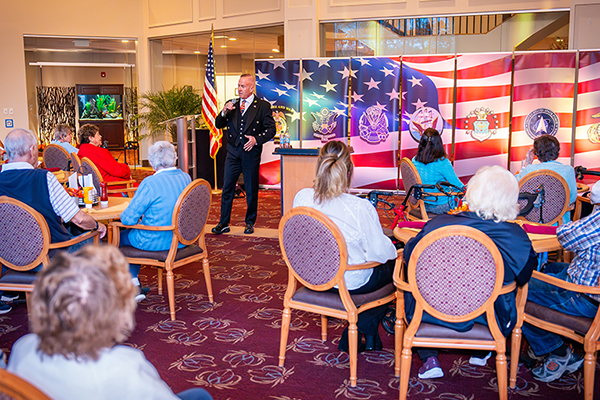 Photo of Veterans day presentation